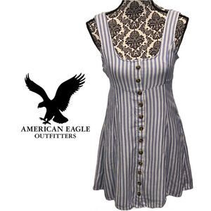 American Eagle Outfitters Women’s Button‎ Down Striped Dress - Size XS